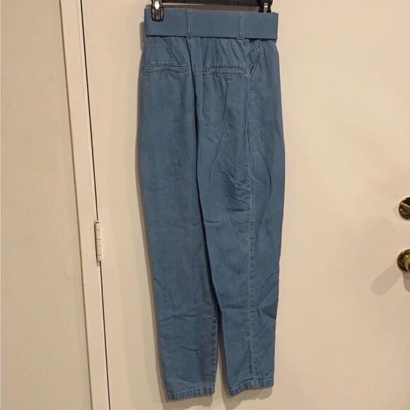 Zara High Rise Blue Jeans with Slim Fit - Picture 3 of 6